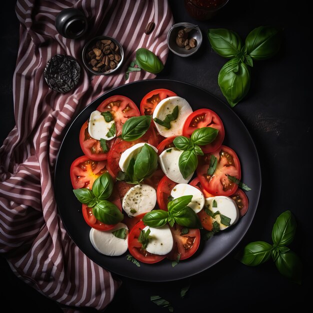 Ensalada con tomates y feta