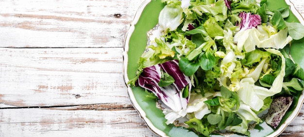 Foto ensalada vegetariana saludable