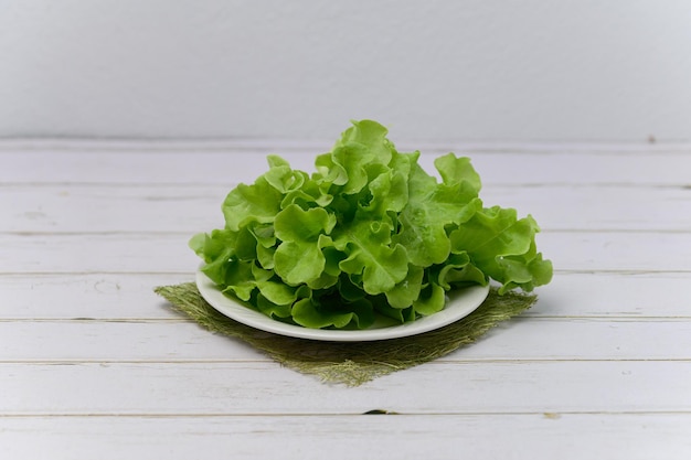 Ensalada verde roble comida saludable