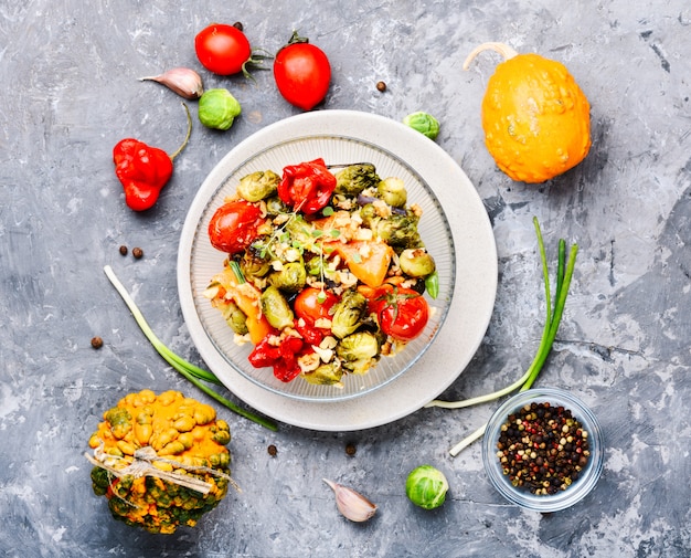 Ensalada de verduras al horno