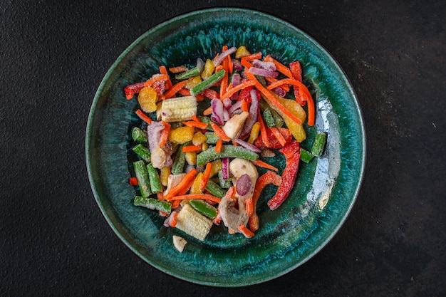 ensalada de verduras congeladas