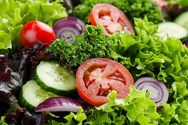 Ensalada con verduras frescas