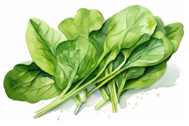 Ensalada de verduras de hojas verdes frescas Ingrediente nutritivo y saludable de la cosecha de la naturaleza