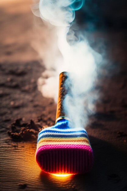 Foto ensueño entre el humo una exploración cautivadora de vapores trascendentes y remolinos enigmáticos