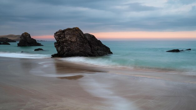 Entardecer em Sango Sands