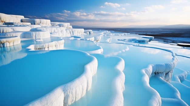 Entdecken Sie die atemberaubende Schönheit des Pamukkale-Beckens in der Türkei