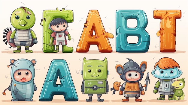 Foto entdecken sie die freude am lernen mit arenhanced abc alphabet blocks for kids education in 169 format