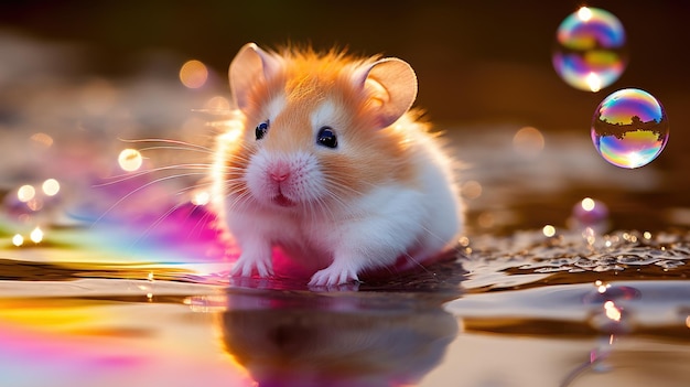 Entdecken Sie die magische Welt der Hamster und des lebendigen Regenbogens
