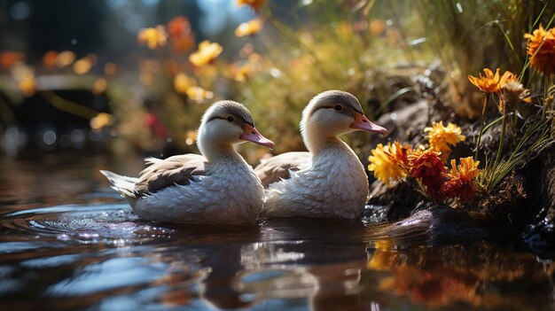 Enten auf dem See