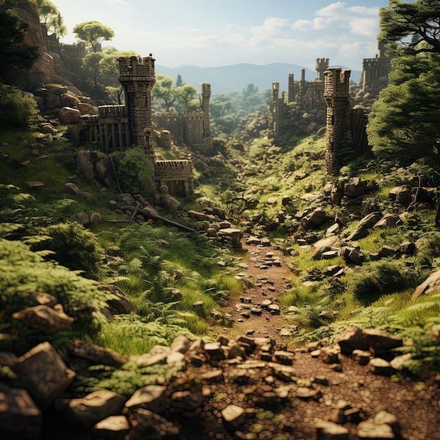 Foto el entorno del juego fortress ruins