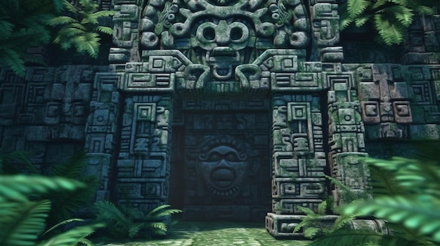 La entrada al templo