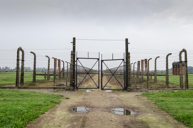 Entrada en el Campo de Concentracion de Auschwitz