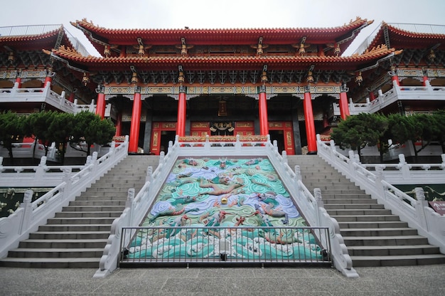 Entrada do grande palácio antigo chinês