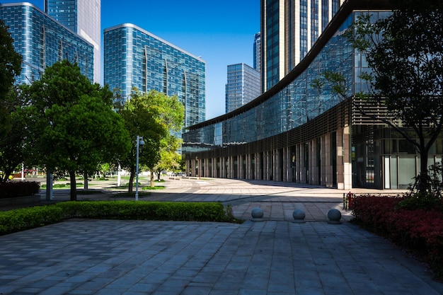 entrada del edificio de oficinas moderno