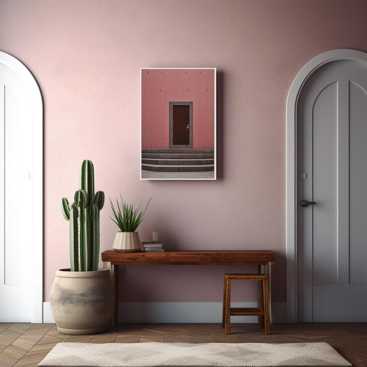 Entrada de estilo moderno