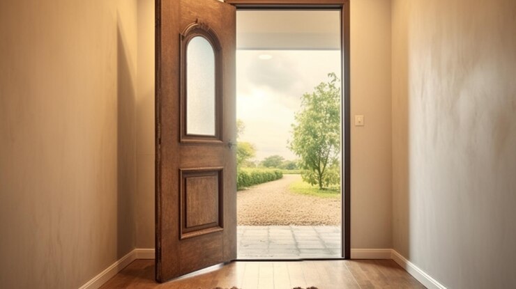 Entrada de estilo moderno