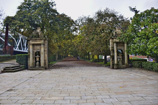 Entrada para o parque em Santiago de Compostela