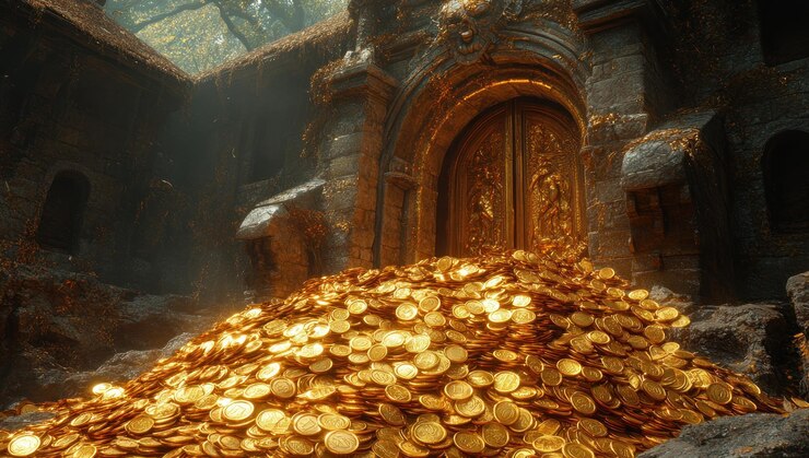 La entrada del tesoro dorado