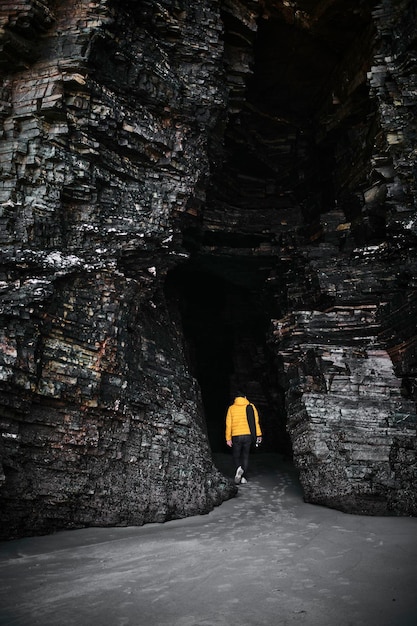 Entrando na cueva