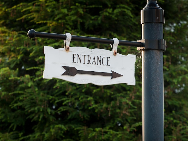 Foto entranse-schild in der innenstadt von linglestown, pennsylvania.