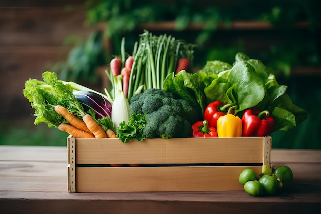 Entrega Concepta hombre con una caja de verduras