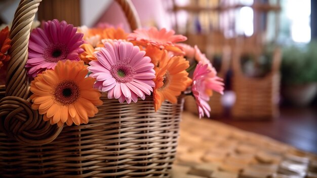 Entrega de flores Uma florista tira uma foto de flores em seu telefone Loja floral c IA generativa