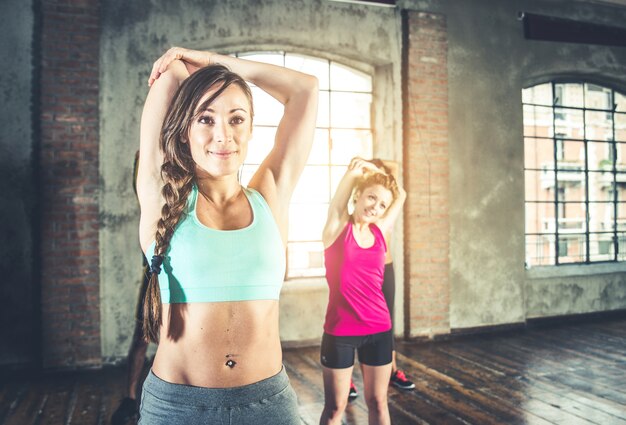 Entrena en un gimnasio