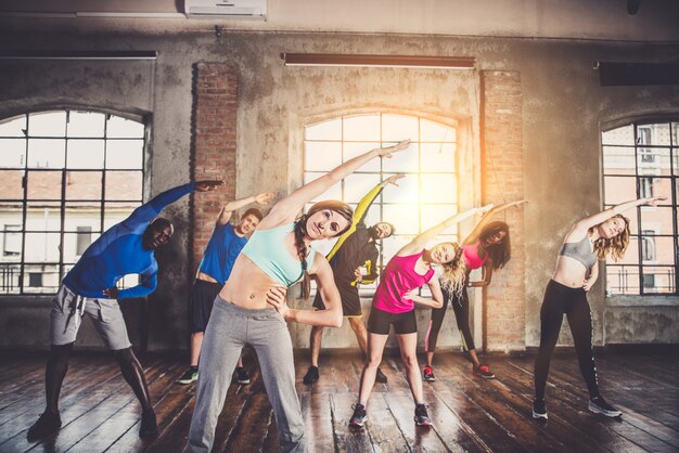 Entrena en un gimnasio