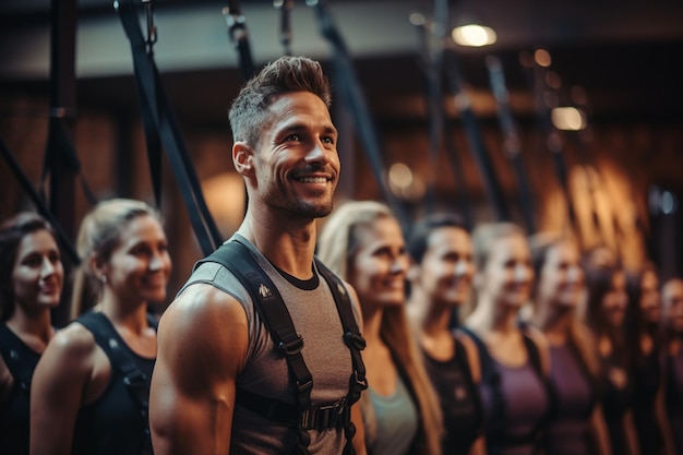 El entrenador de fitness Healthy Transformation guía a las mujeres a través de ejercicios de IA generativa