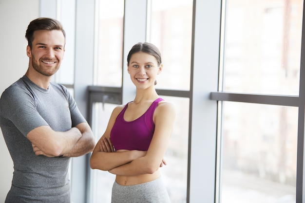 Entrenadores seguros en buenas formas