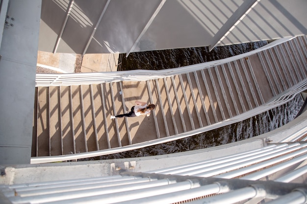 Entrenamiento de fuerza en las escaleras.