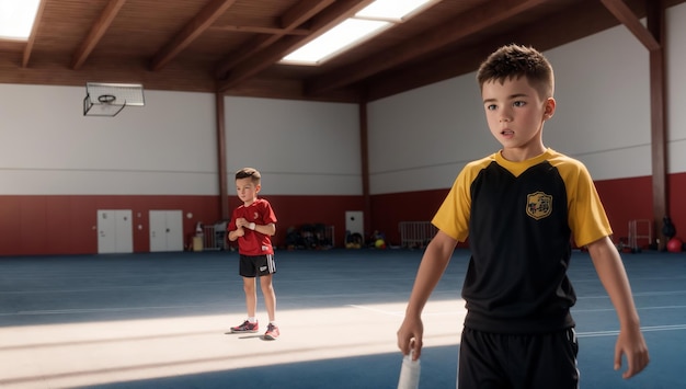 Entrenamiento de gimnasio para niños