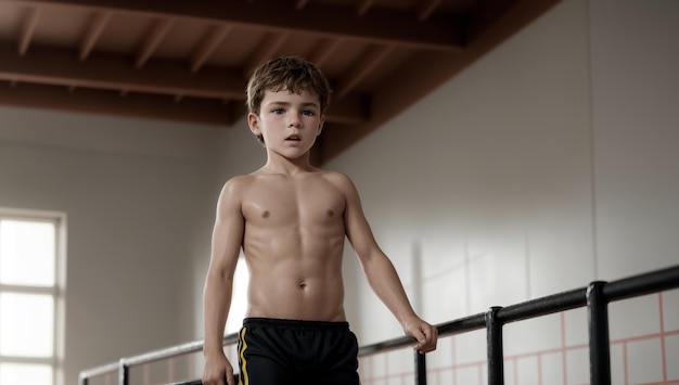 Entrenamiento de gimnasio para niños