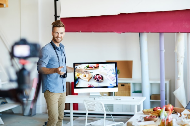 Entrenamiento en línea de alimentos y fotografía