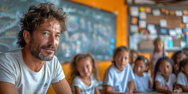 Foto entrenar a los niños usando el tablero magnético para explicar las tácticas del equipo para el próximo partido concepto de fútbol entrenar al equipo tácticas del tablero mágico entrenamiento de los niños39s preparación del partido