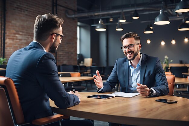 Foto entrevista con expertos de la industria