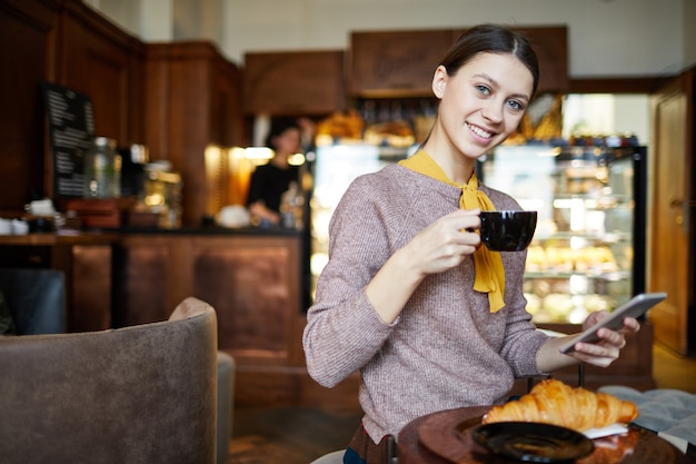 Entspannen im Cafe