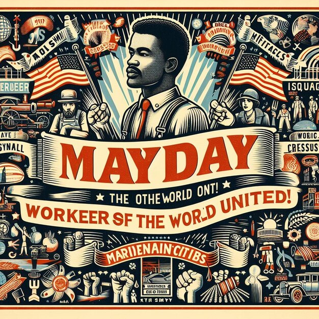Entwerfen für den 1. Mai, den Internationalen Arbeitertag und den 1. Mai