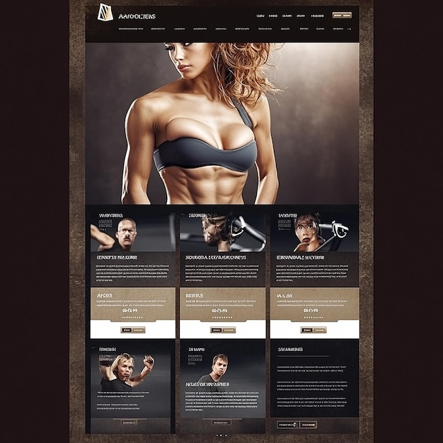 Entwerfen Sie ein anspruchsvolles und professionelles Website-Layout für ein spezielles Fitnessstudio