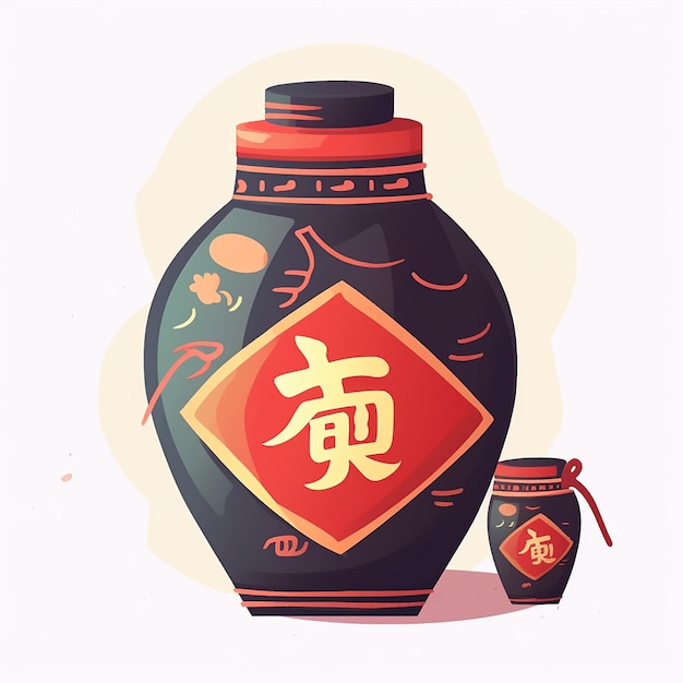 Entwerfen Sie ein grafisches Ramen-Logo für Lebensmittel, das drei Elemente enthält, die die chinesische Kultur repräsentieren
