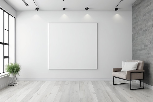 Entwerfen Sie Ihr Space Hallway Gallery Mockup