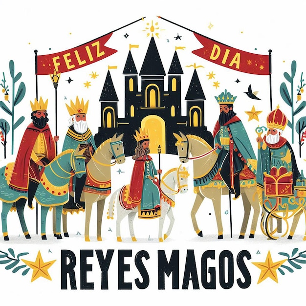 Entwurf für Feliz Dia de Reyes Magos