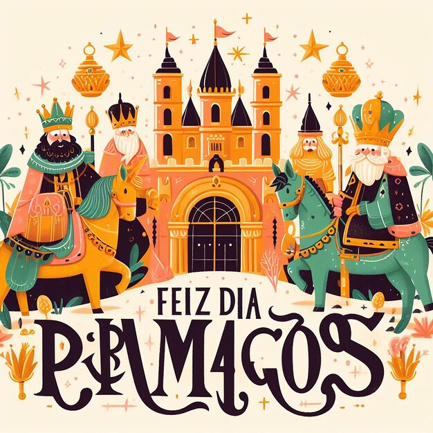 Entwurf für Feliz Dia de Reyes Magos