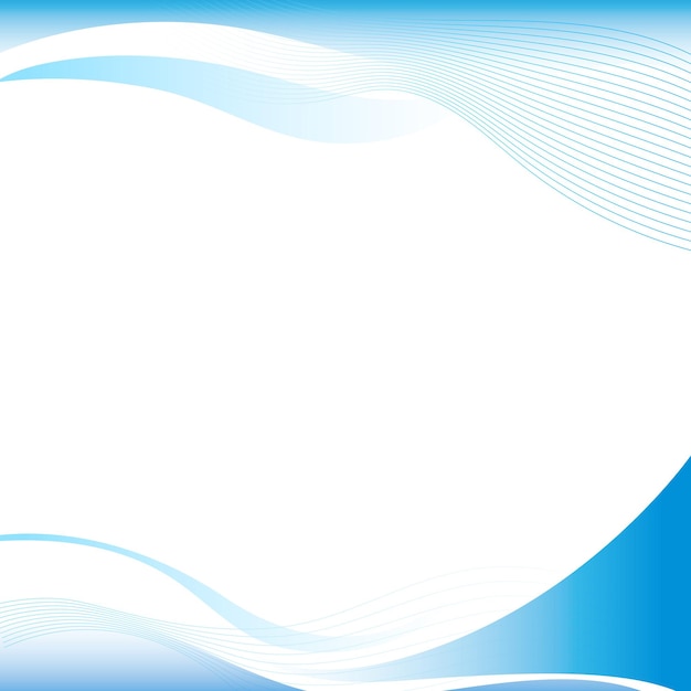 Entwurfselement der Blauen Kurvenrahmenvorlage