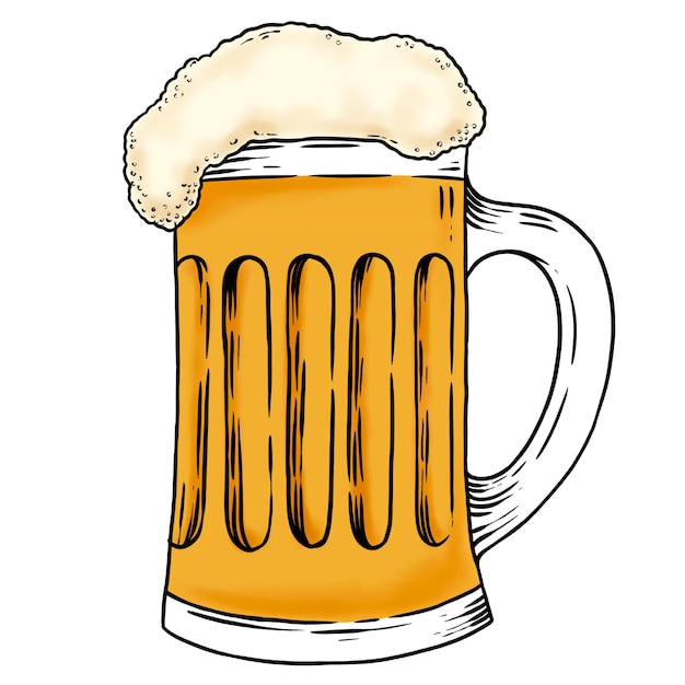 Entwurfselement des Glas-Bier-Aufklebers