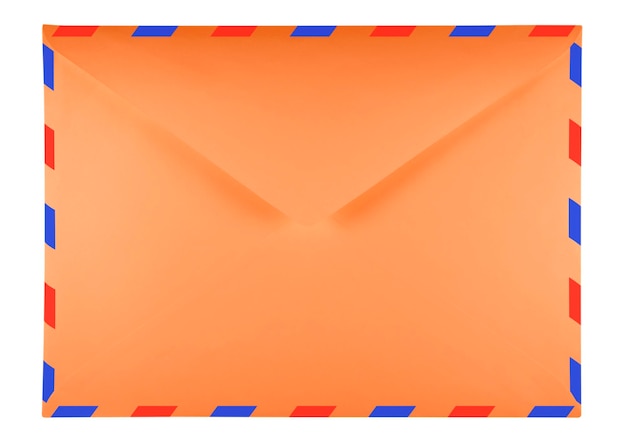 Envelope em branco laranja