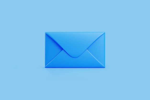 Envelopes azuis fechados com fundo azul