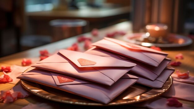 Envelopes de cartas de amor 3D Imagem de fundo Desktop Papel de parede fundos HD