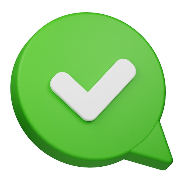 enviado comentario icono 3d aislado en el fondo blanco