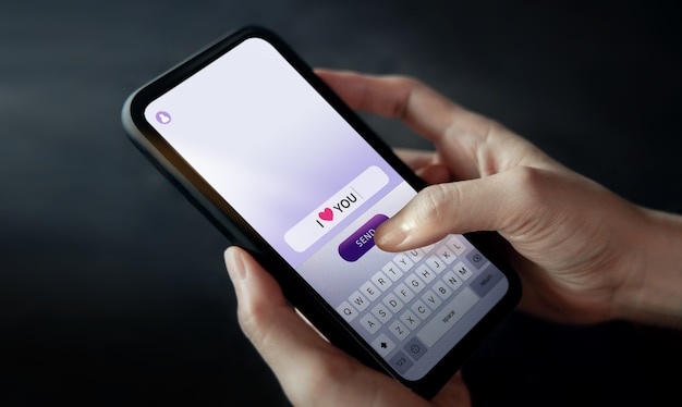 Enviando Texto I Love You para alguém via celular